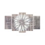 Wallity Pintura decorativa de MDF 5 piezas Multicolor 5PMX-038